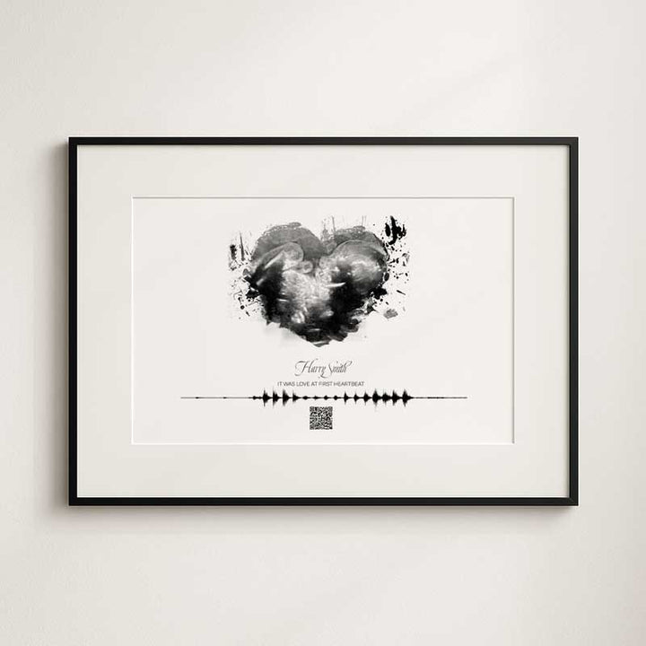 The First Wave™ – Baby Heartbeat & Voice Soundwave Art
