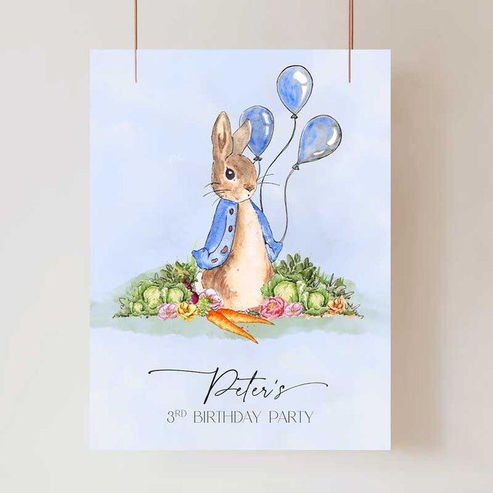 Personalised Peter Rabbit Welcome Sign