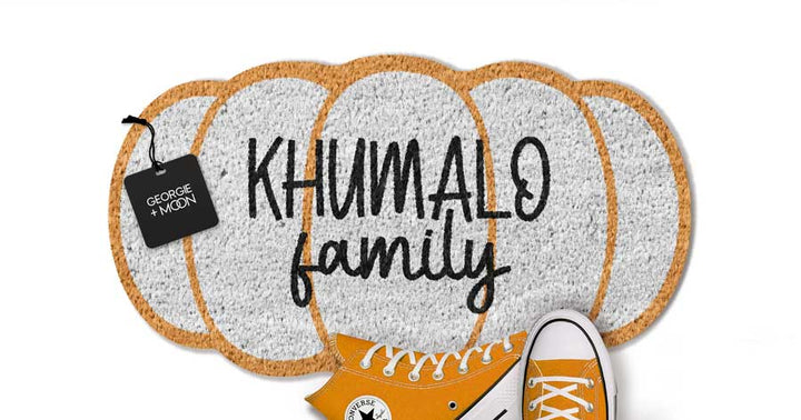 Personalised Pumpkin Doormat