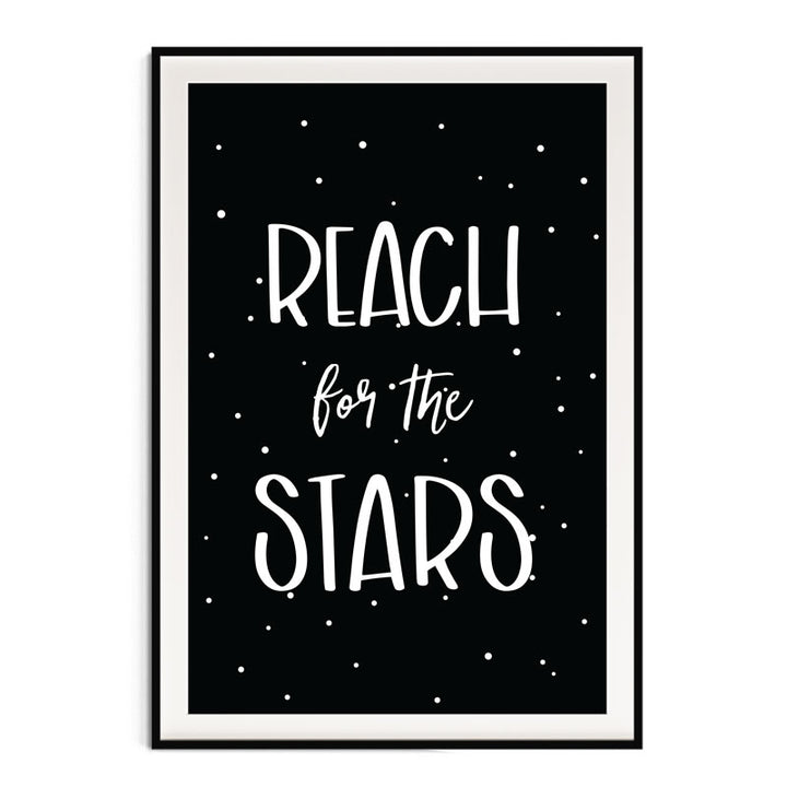 Kids Wall Art │ Rocket & Reach for the Stars