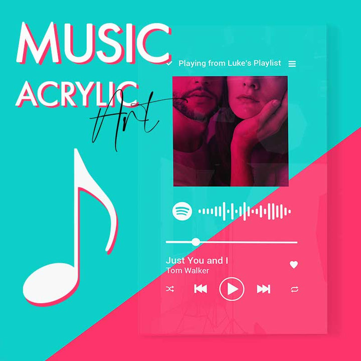 personalised Spotify music plaque tik tok
