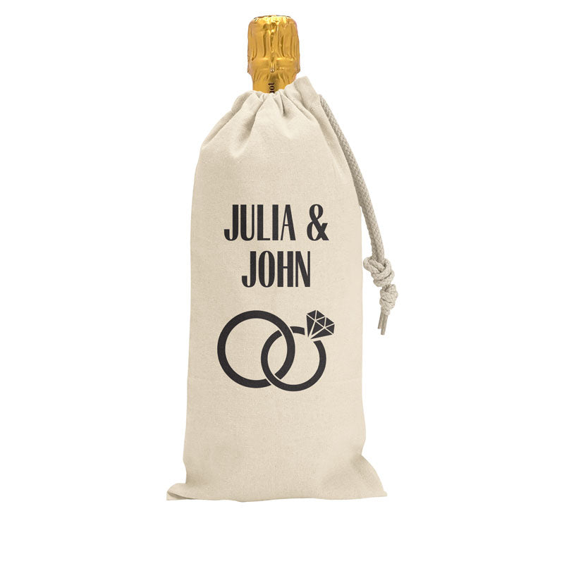 Wedding & Bridal Party Wine Bag | Personalised