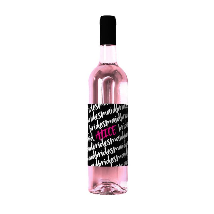 Personalised Wine Label | Bridesmaid