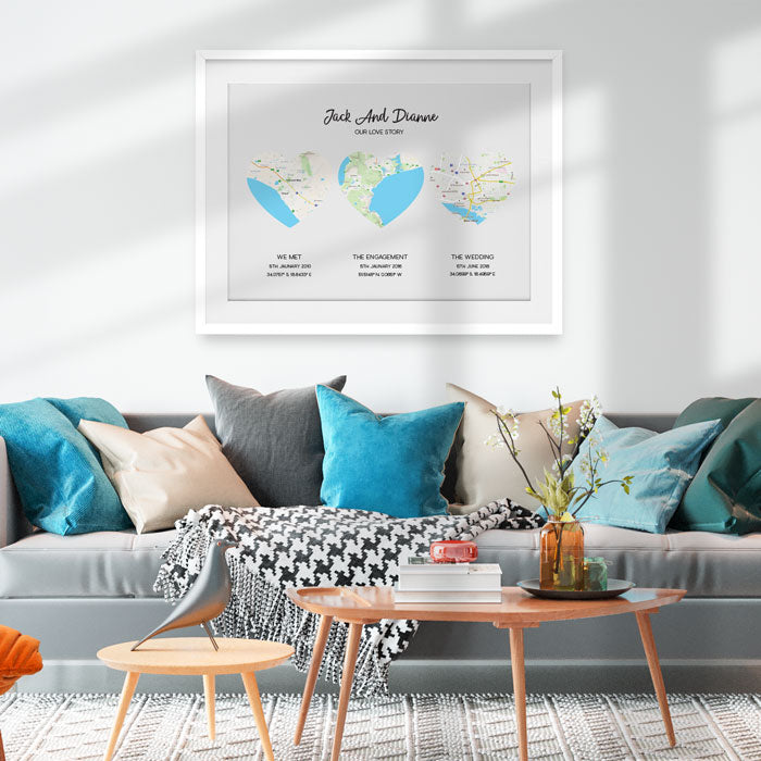 Personalised City Map Ultra 3 in 1 Print