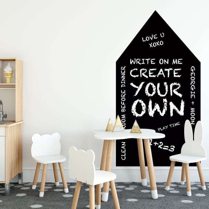 CHALKBOARD WALL DECAL - BLACKBOARD - Georgie & Moon