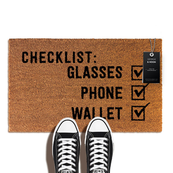 Checklist Novelty Doormat
