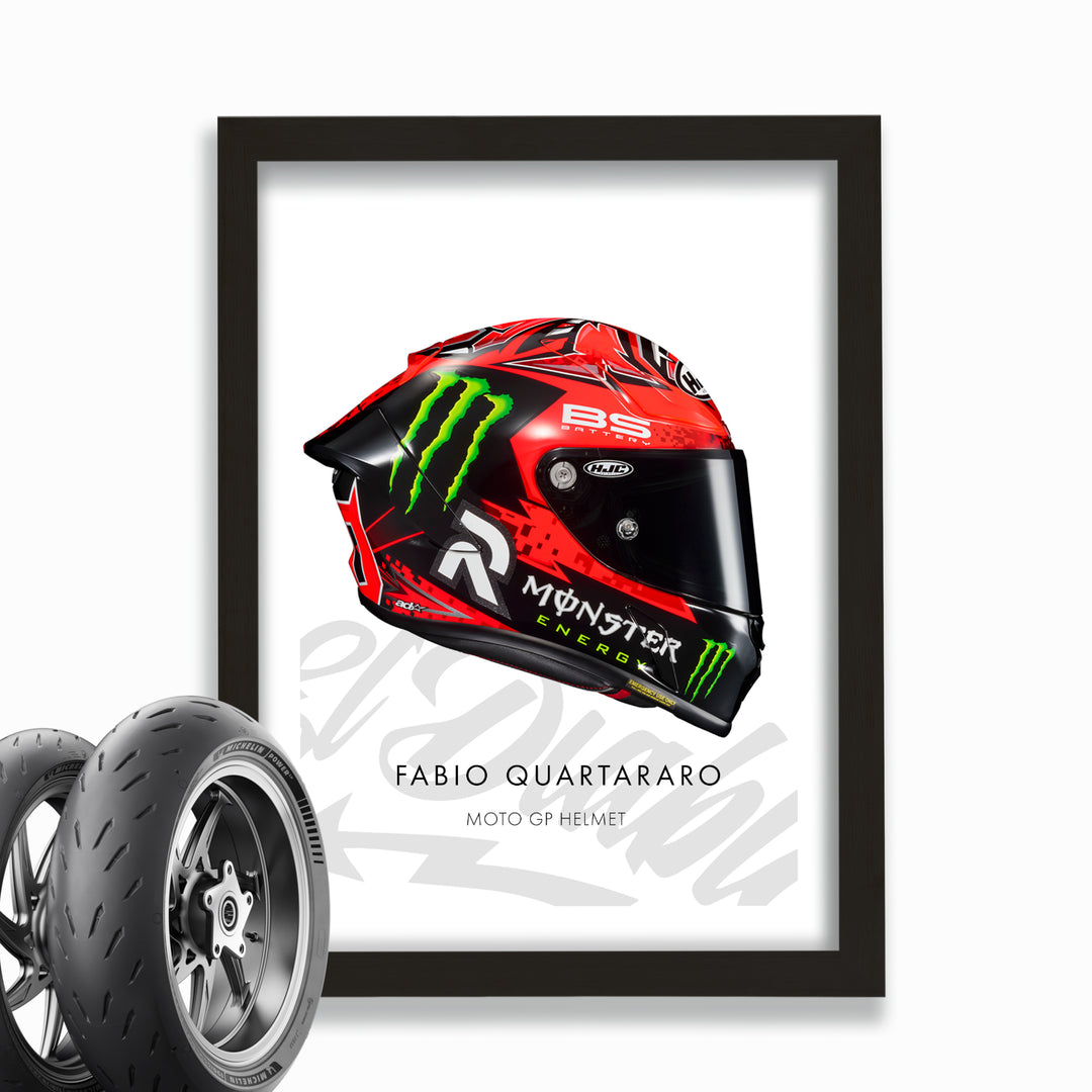 Moto GP Fabio Quartararo - Helmet Poster