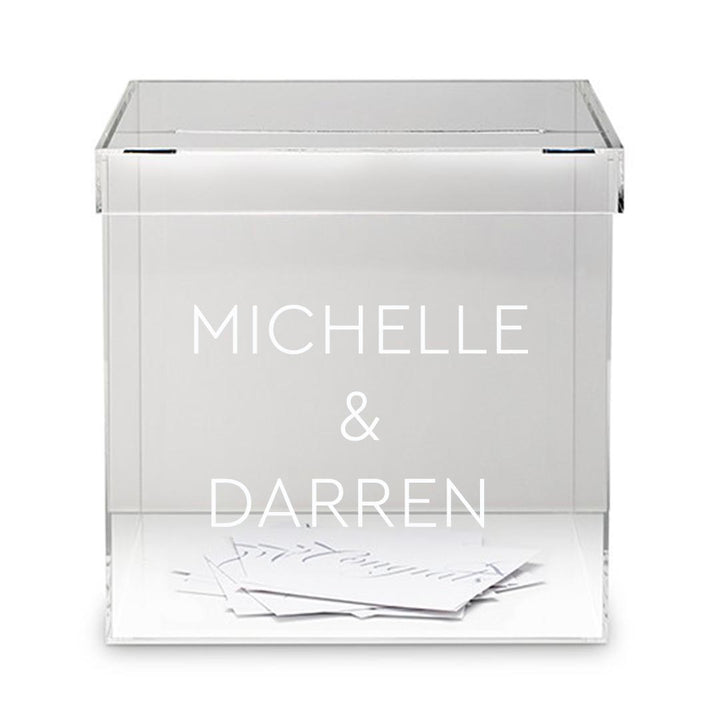 PERSPEX GIFT CARD BOX - Georgie & Moon