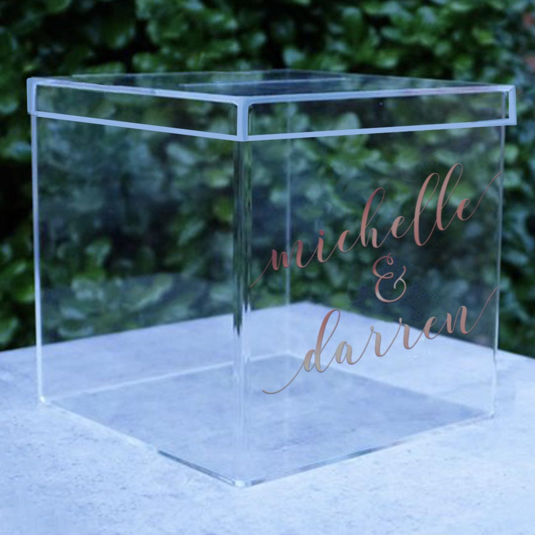 PERSPEX GIFT CARD BOX - Georgie & Moon
