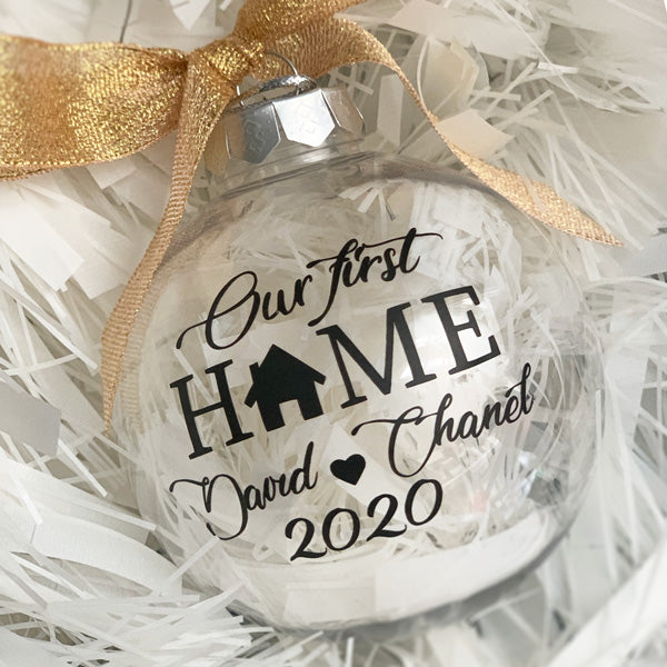 our first home bauble 