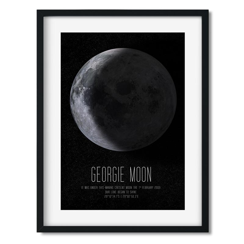 PERSONALISED MOON PHASE - UNDER THIS MOON | MM3 - Georgie & Moon