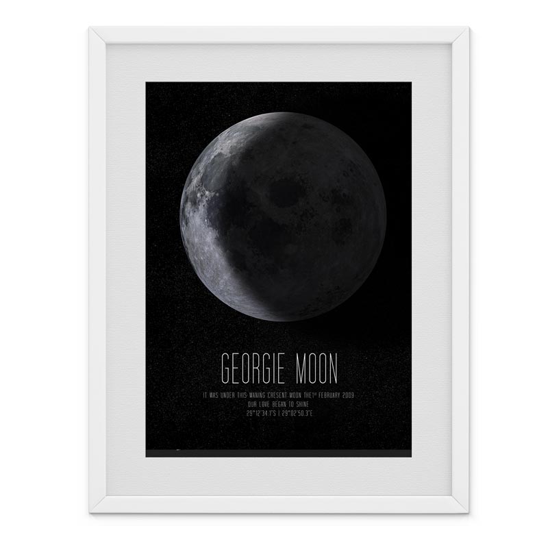 PERSONALISED MOON PHASE - UNDER THIS MOON | MM3 - Georgie & Moon