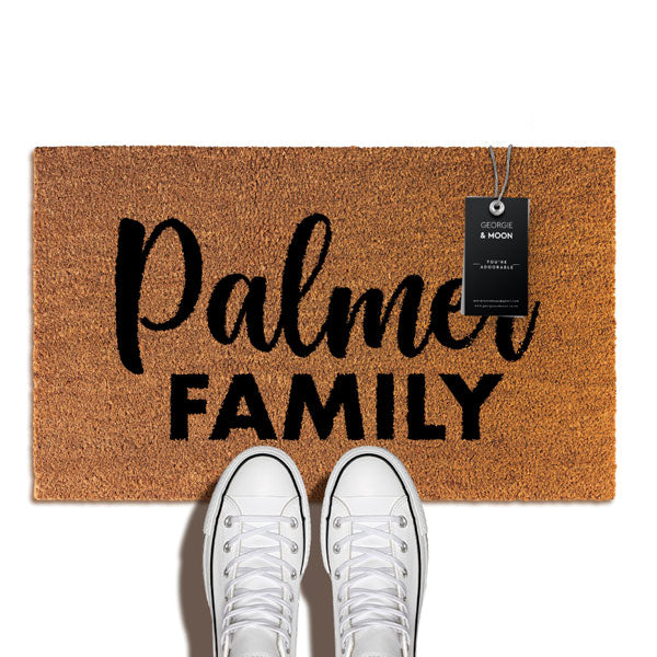 Personalised Doormat Family Name 2