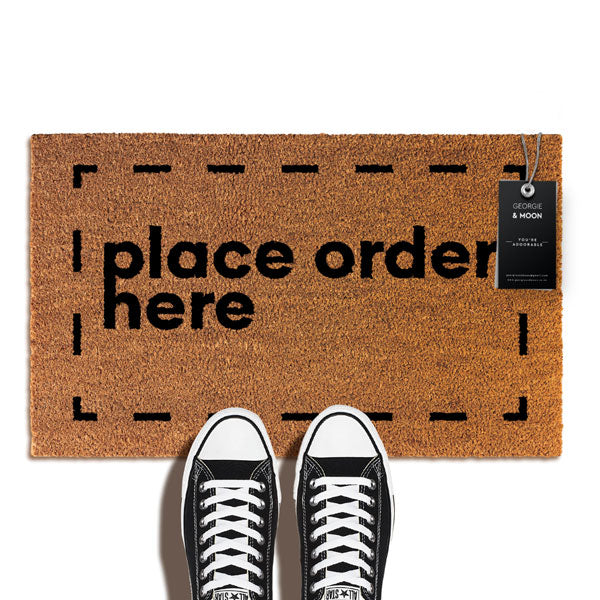 Place Order Here Novelty Doormat