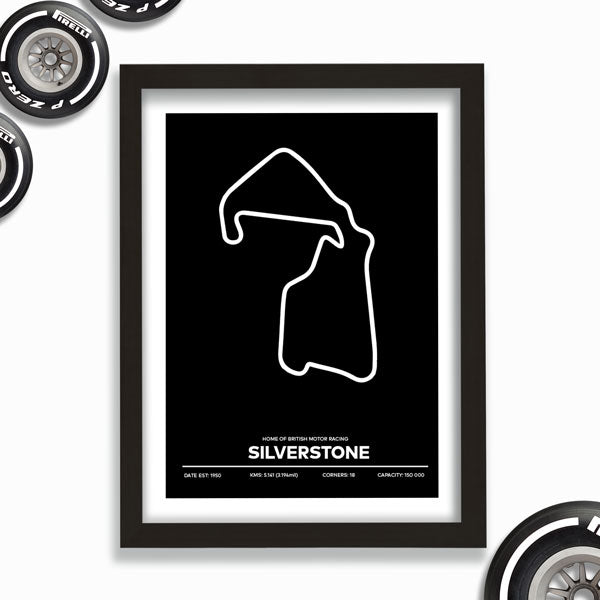 Formula Silverstone Circuit Poster