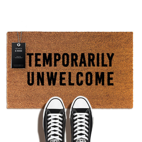 Temporarily Unwelcome Novelty Doormat