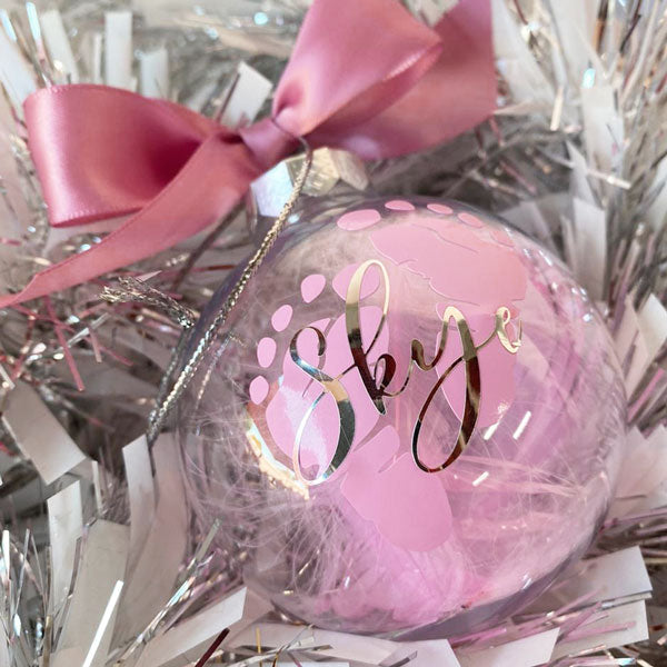 8cm Christmas Bauble - Baby