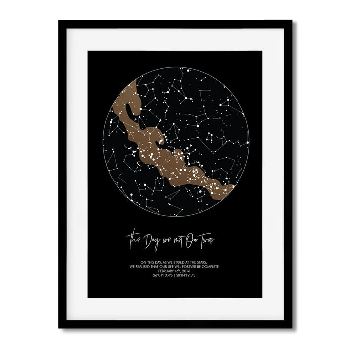 SM | Personalised Star Map Shaded