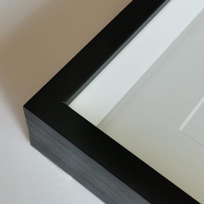 Two Tone Black & White Frame (With Mountboard)