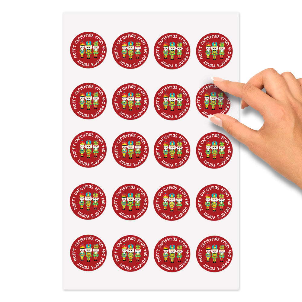 Personalised Christmas Stickers | Nutcracker