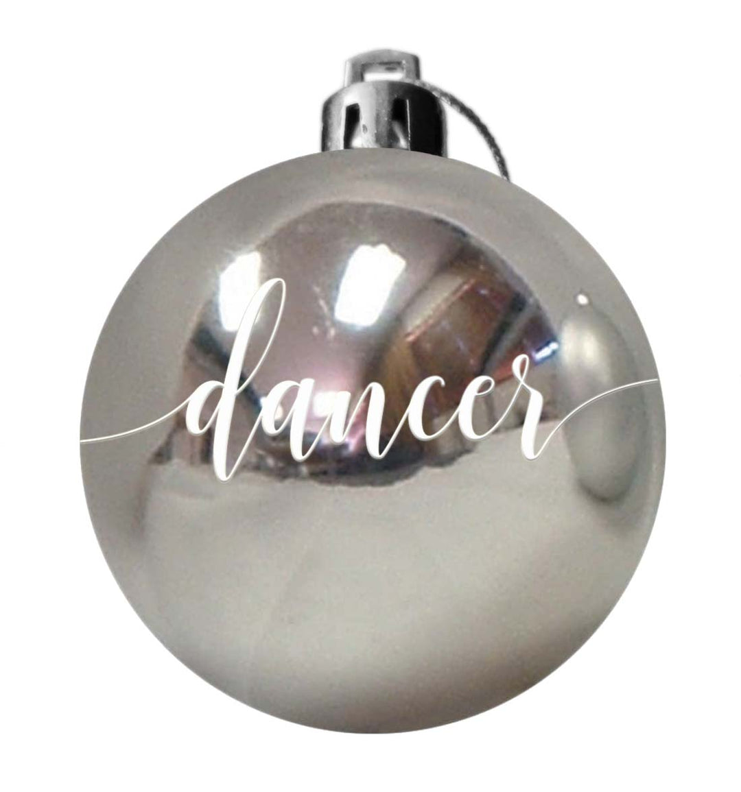 CHRISTMAS BAUBLE - PERSONALISED COLOURED PLASTIC CHRISTMAS BAUBLE - Georgie & Moon