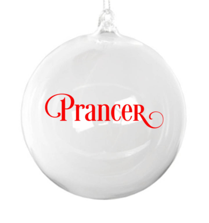 PERSONALISED CHRISTMAS BAUBLE GLASS - Georgie & Moon