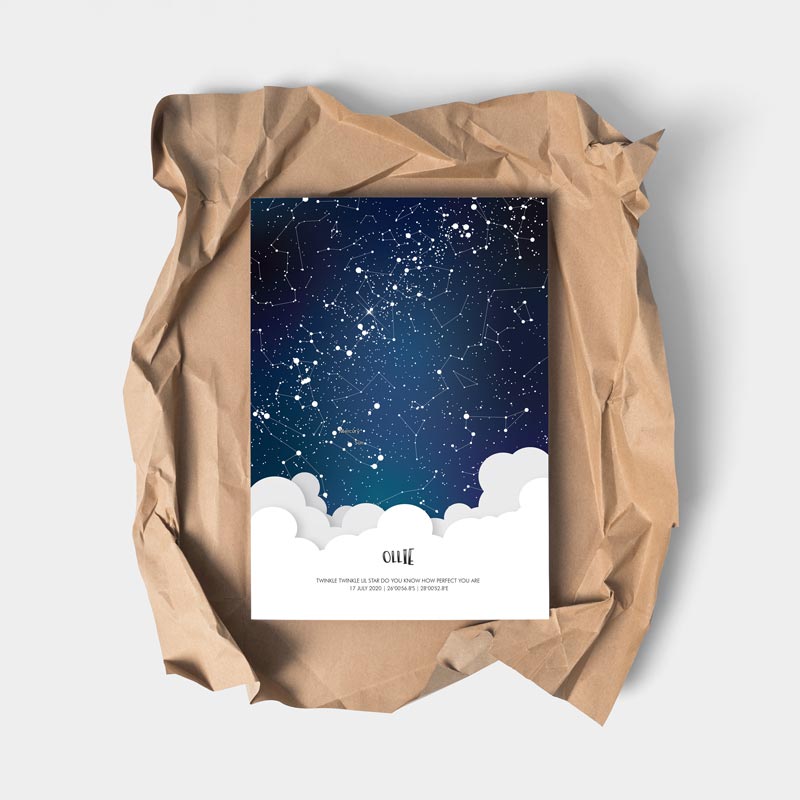 star map personalised for kids 