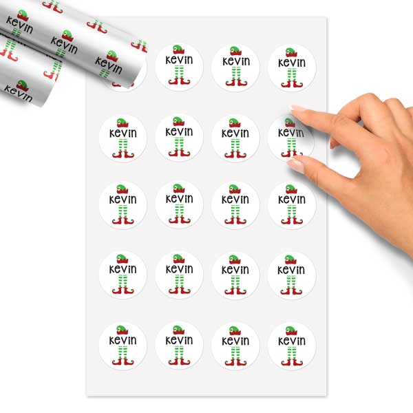 Personalised Christmas Stickers | Elf