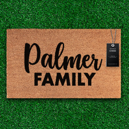 Personalised Doormat Family Name 2