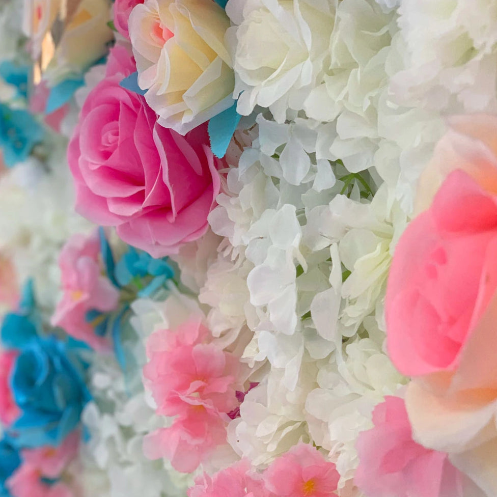 FLOWER WALL BACKDROP HIRE - Georgie & Moon