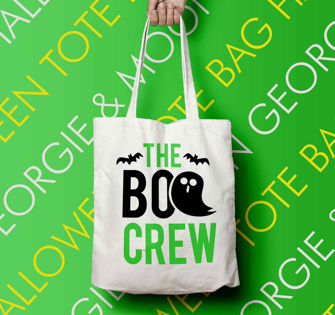 PERSONALISED HALLOWEEN TOTE BAG THE BOO CREW - Georgie & Moon