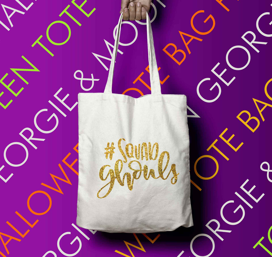 PERSONALISED HALLOWEEN TOTE BAG SQUAD GOALS - Georgie & Moon