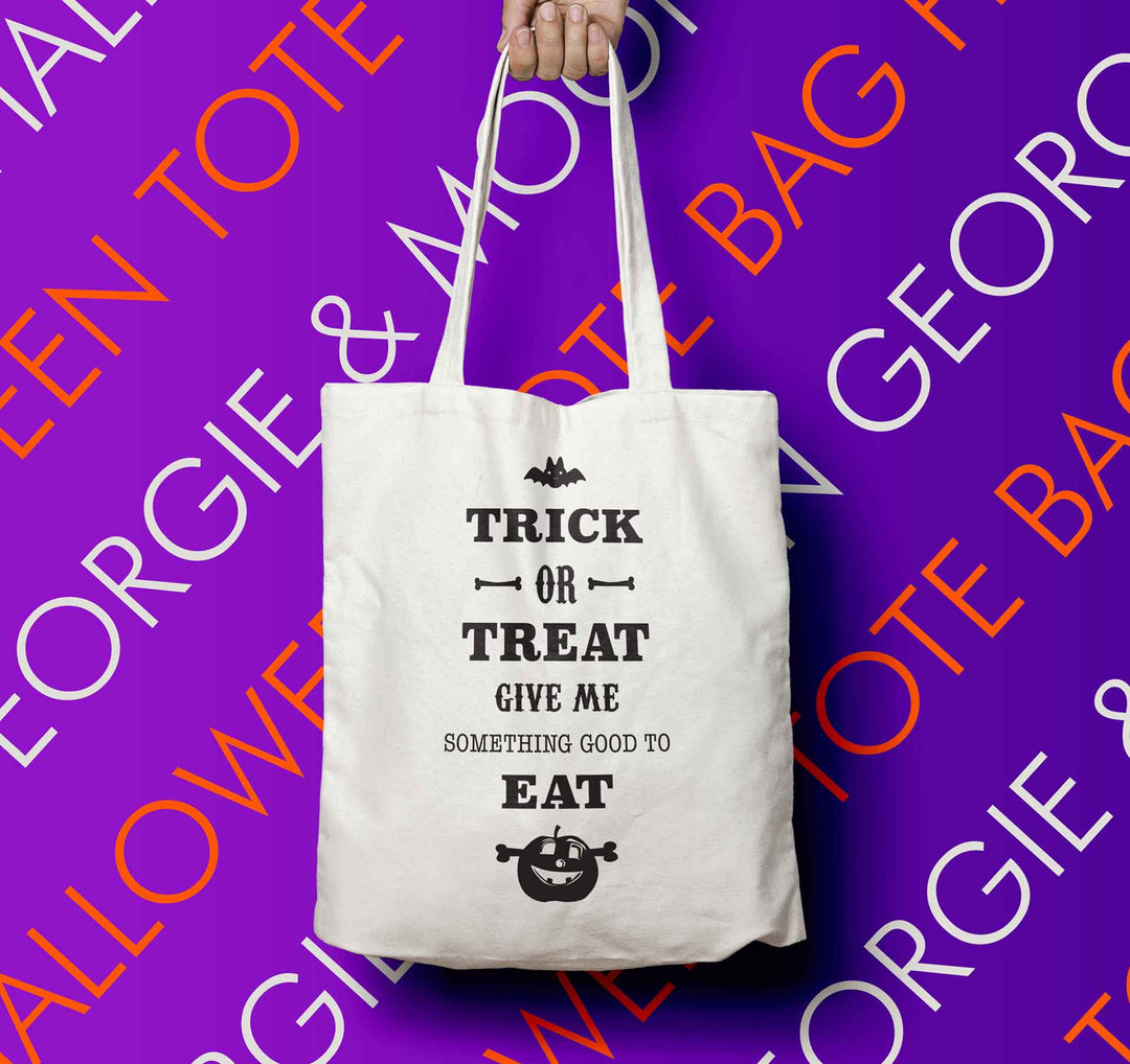 PERSONALISED HALLOWEEN TOTE HALLOWEEN BAG - Georgie & Moon