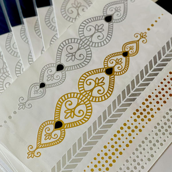 Metallic Flash Tattoos - Lea