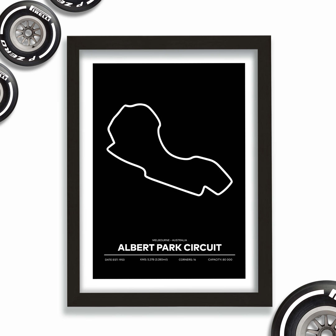 Formula Albert Park Circuit Poster