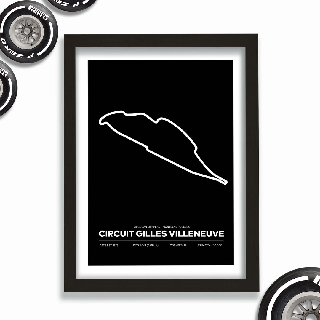 Formula Circuit Gilles Villeneuve Poster