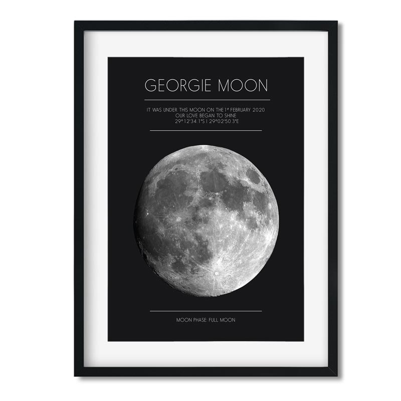 PERSONALISED MOON PHASE - UNDER THIS MOON | MM2 - Georgie & Moon