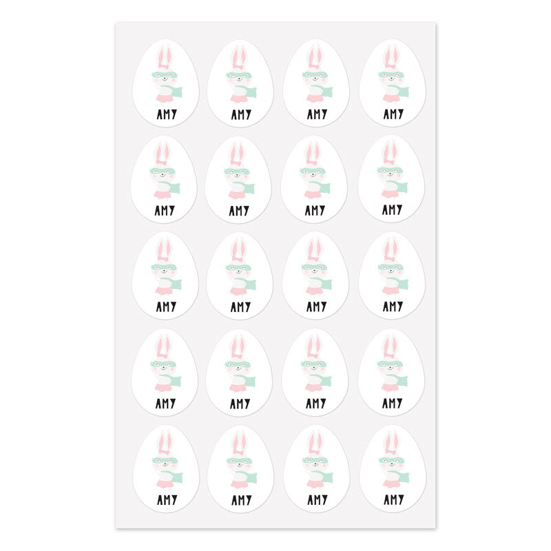 Personalised Easter Bunny Stickers