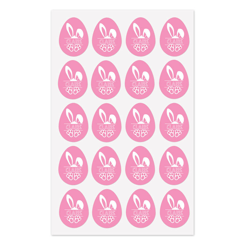 Personalised Easter Bunny Stickers