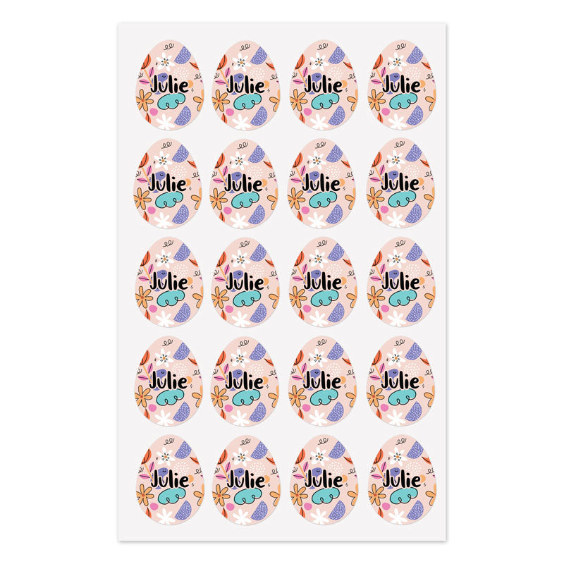 Personalised Easter Stickers