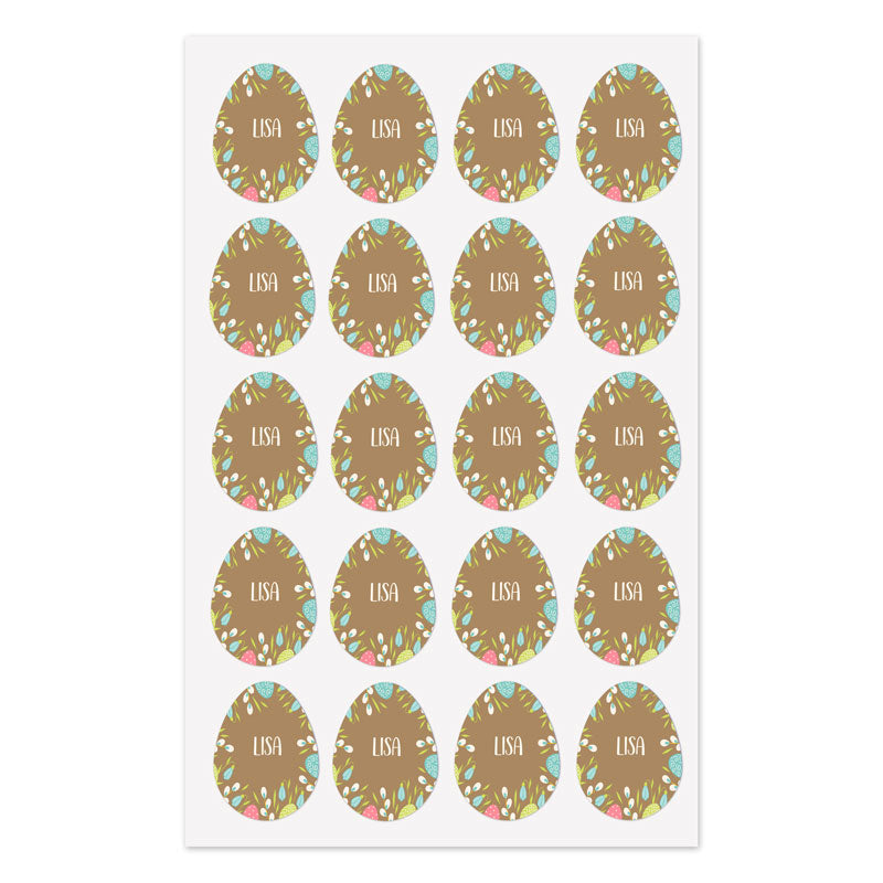 Personalised Easter Stickers