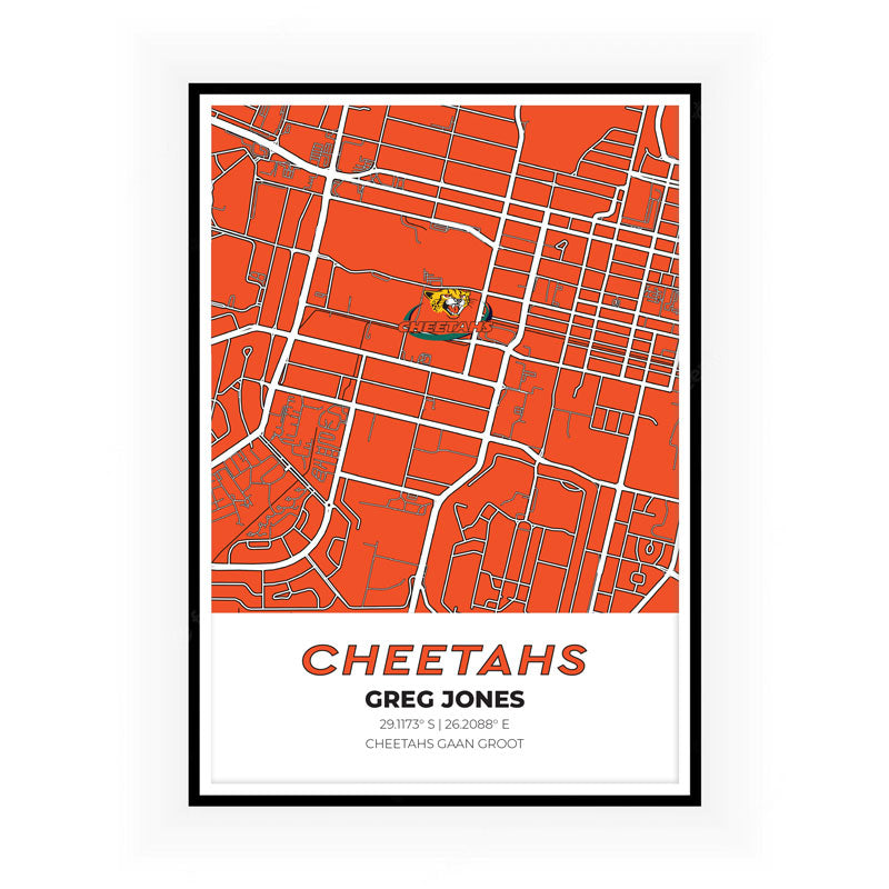 Cheetahs Rugby Stadium Map
