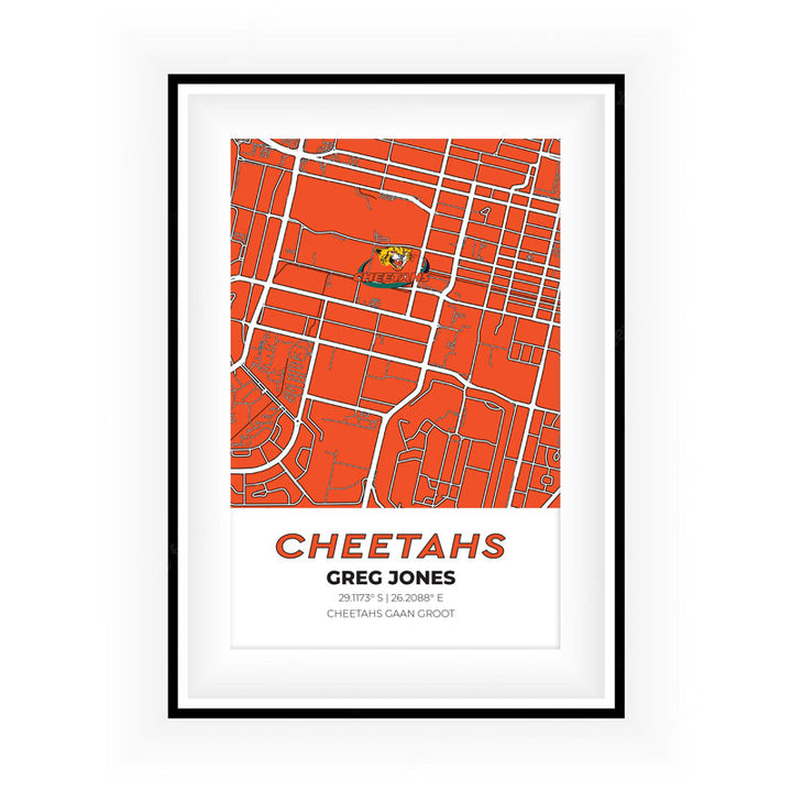 Cheetahs Rugby Stadium Map