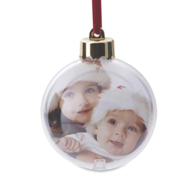 8cm Christmas Bauble - Add Your Own Photo