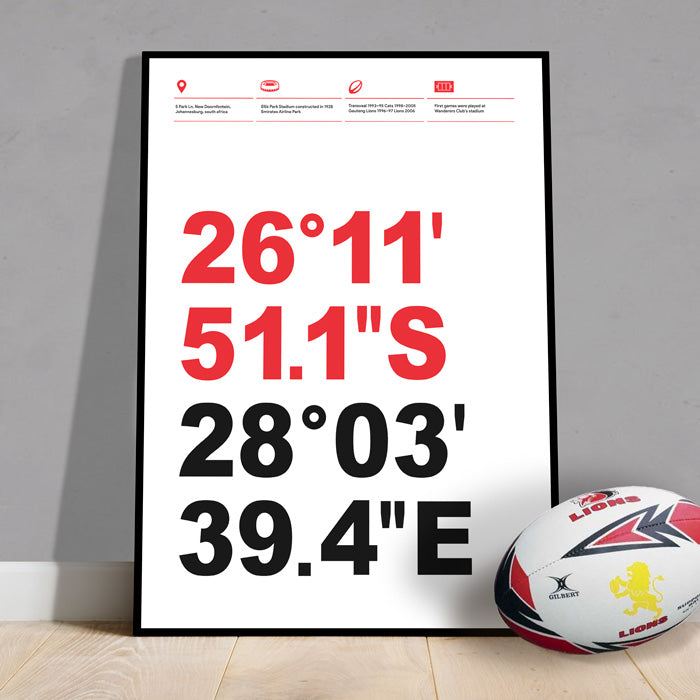 Sports fan rugby poster