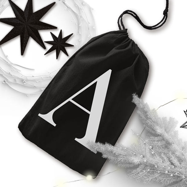 Personalised Santa Bag | Black