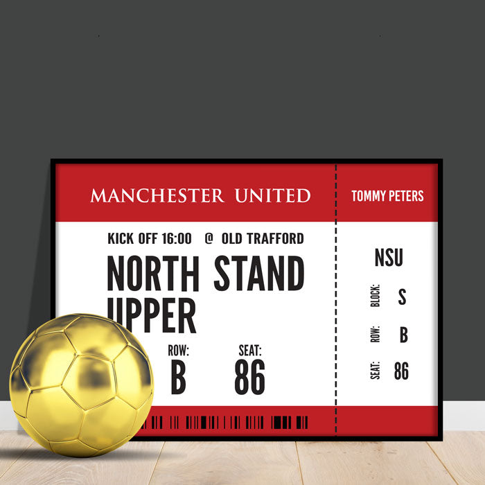 sports ticket poster print