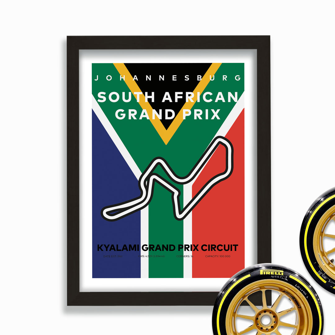 Formula Kyalami Poster With Flag