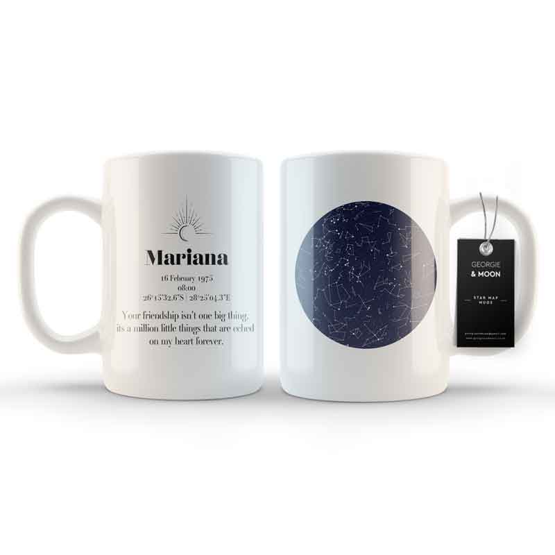 Custom Star Map Mug - Constellation Lines