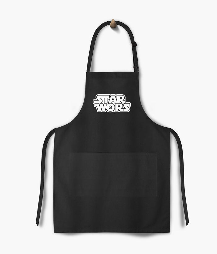 starwors fathers day  personalised apron black